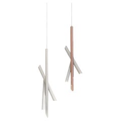 NEMO Tubes 3 Pendelleuchte - Weiß/Kupfer - LED 2700K - Aluminium