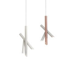 Nemo Tubes 3 Luce a sospensione - Bianco/Bianco - LED 2700K - Alluminio