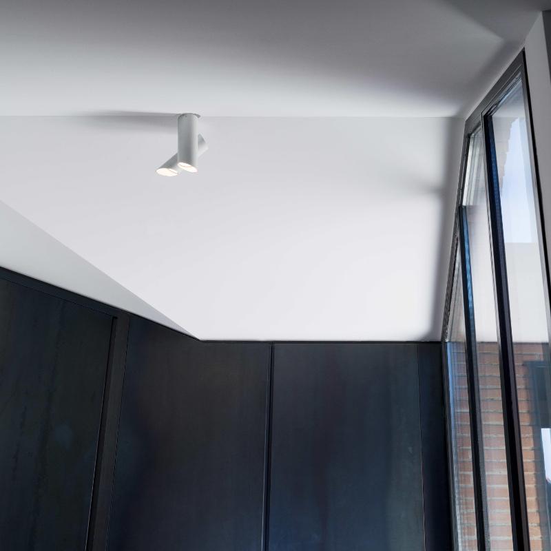 NEMO Tubes Large Ceiling Lighting – White/Grey – LED 2700K – Aluminum In New Condition For Sale In Brooklyn, NY
