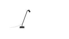 Nemo Untitled Spot Mini Table/Wall LED 2700K en noir par Bernhard Osann