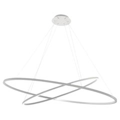 Nemo White Ellisse LED Double Chandelier by Federico Palazzari in STOCK