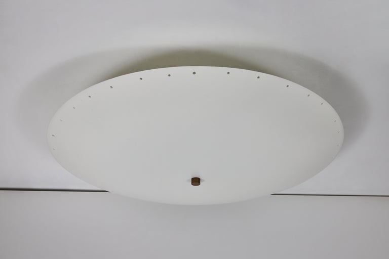 Painted 'Nina' Perforated Dome Ceiling Lamp by Alvaro Benitez For Sale