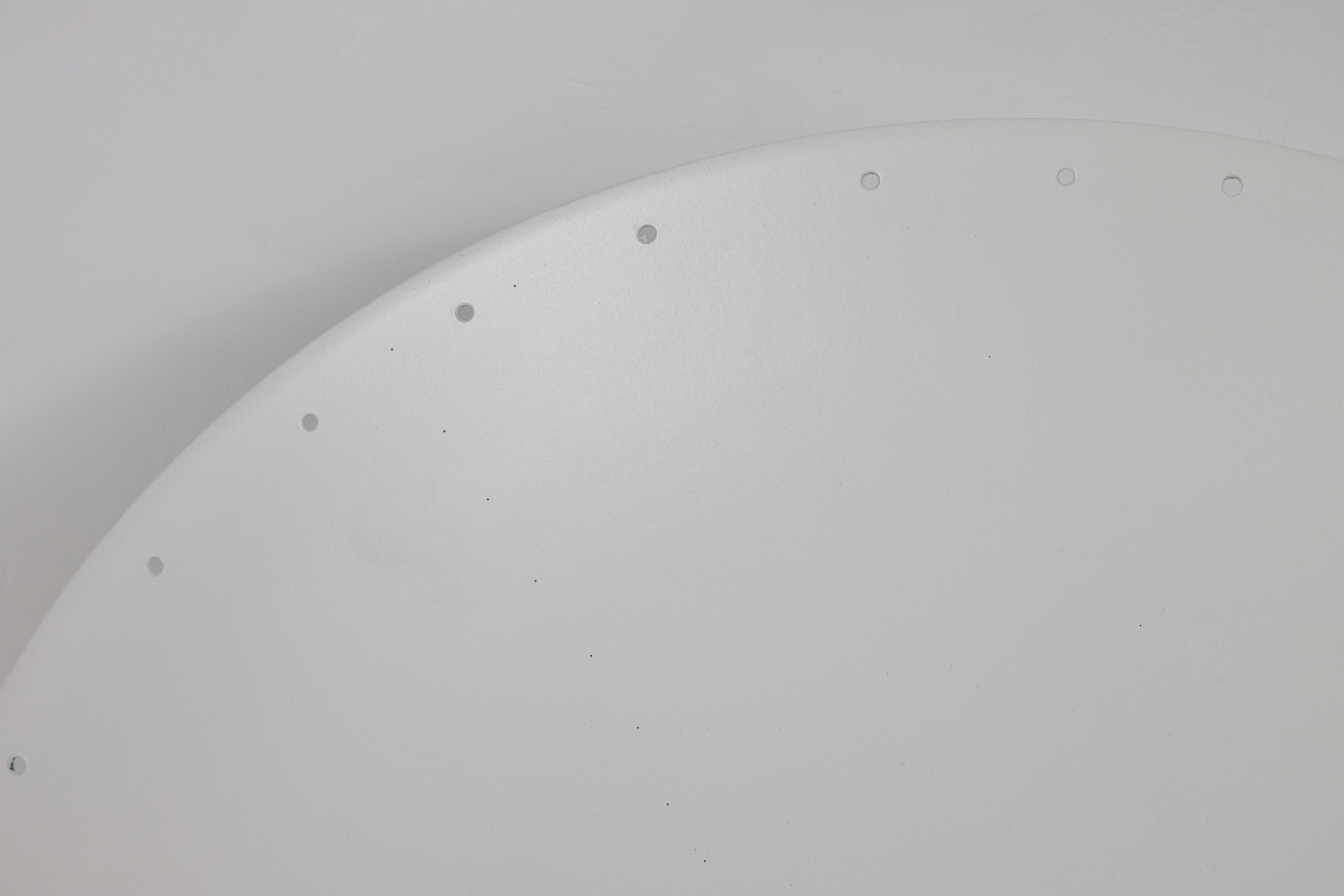 Painted 'Nina' Perforated Dome Ceiling Lamp in White by Alvaro Benitez For Sale