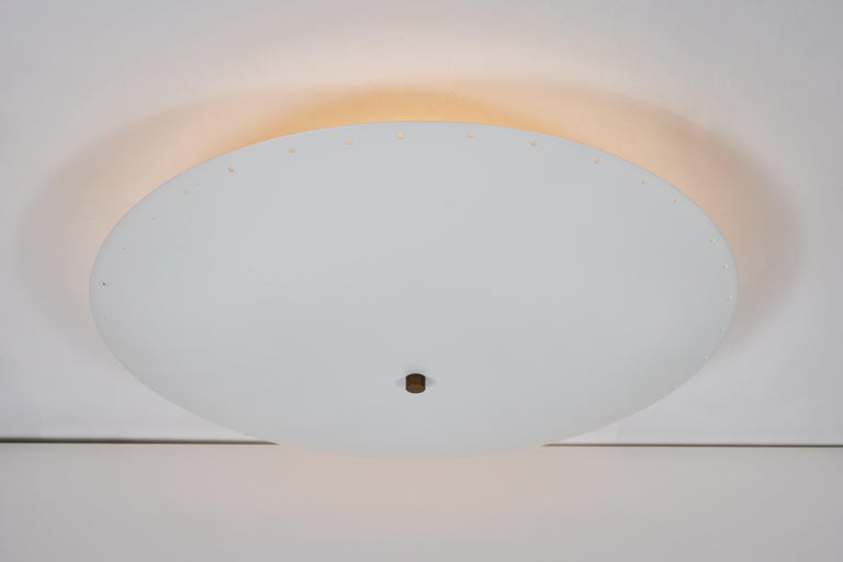 Brass 'Nina' Perforated Dome Ceiling Lamp by Alvaro Benitez For Sale