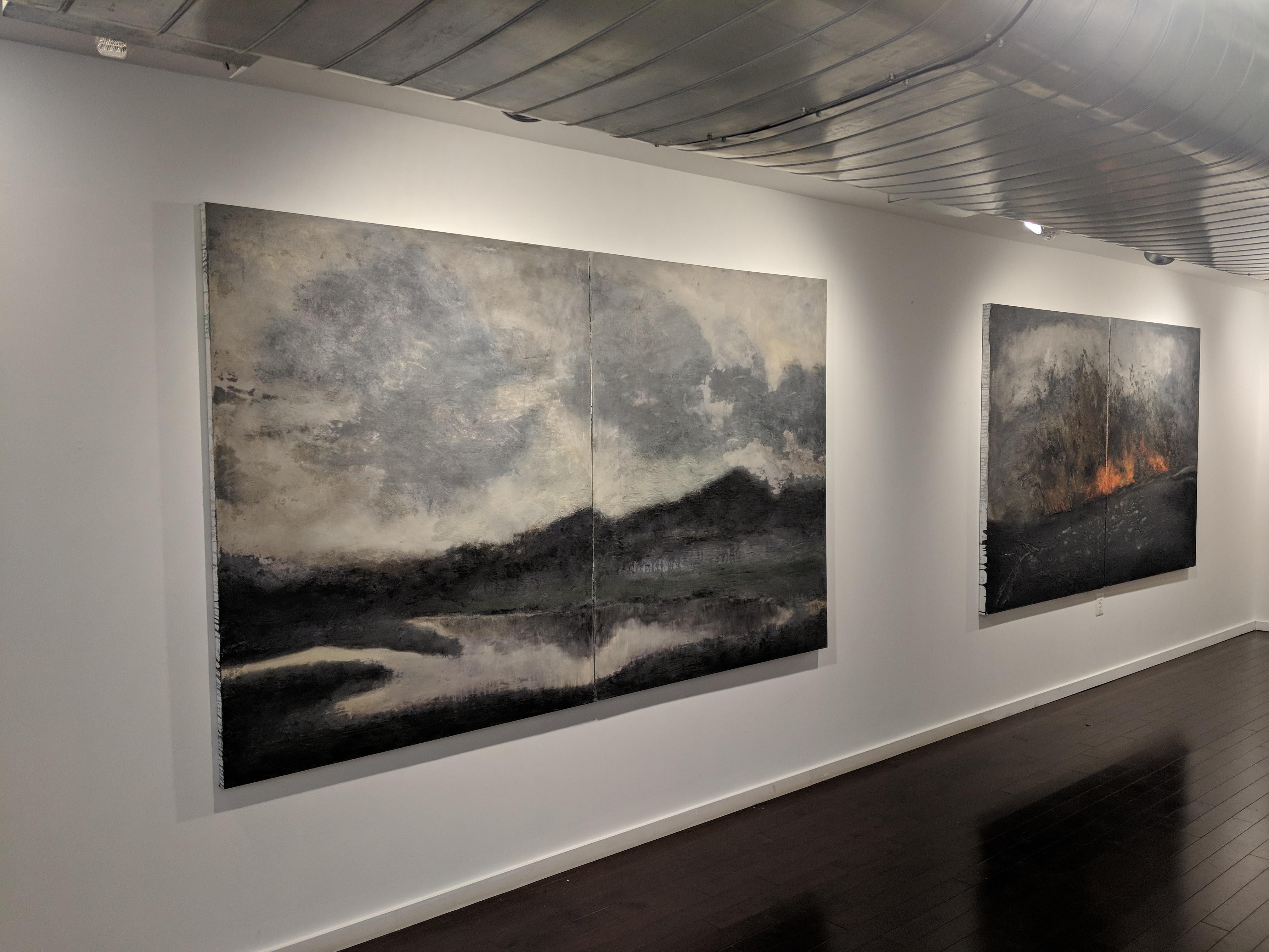 This original painting is created using acrylic paint, charcoal, and elements of the earth on canvas. The painting is stretched on two panels for hassle-free shipment. A certificate of authenticity is included. 

Nenad Zaric's (b. 1986, Valjevo,