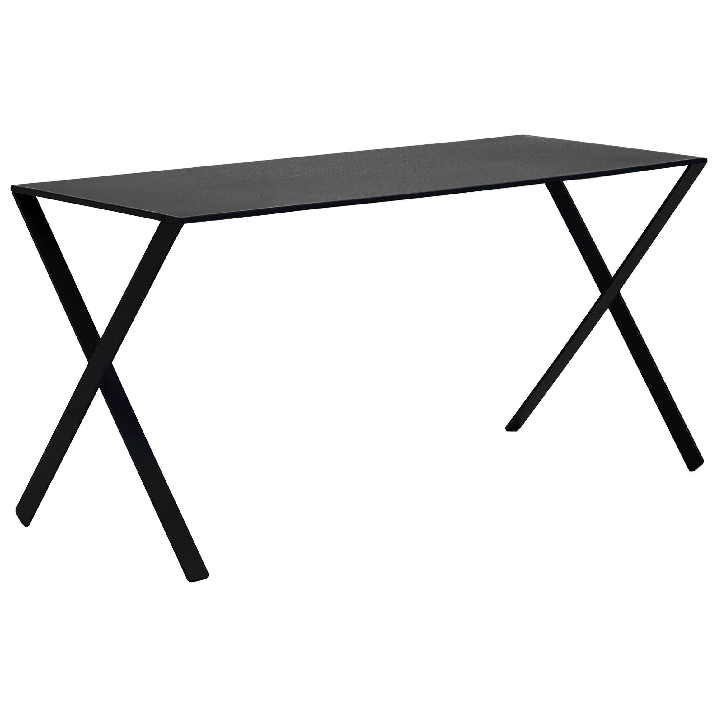 Nendo Bambi Table in Anthracite Lacquered Aluminum Structure for Cappellini