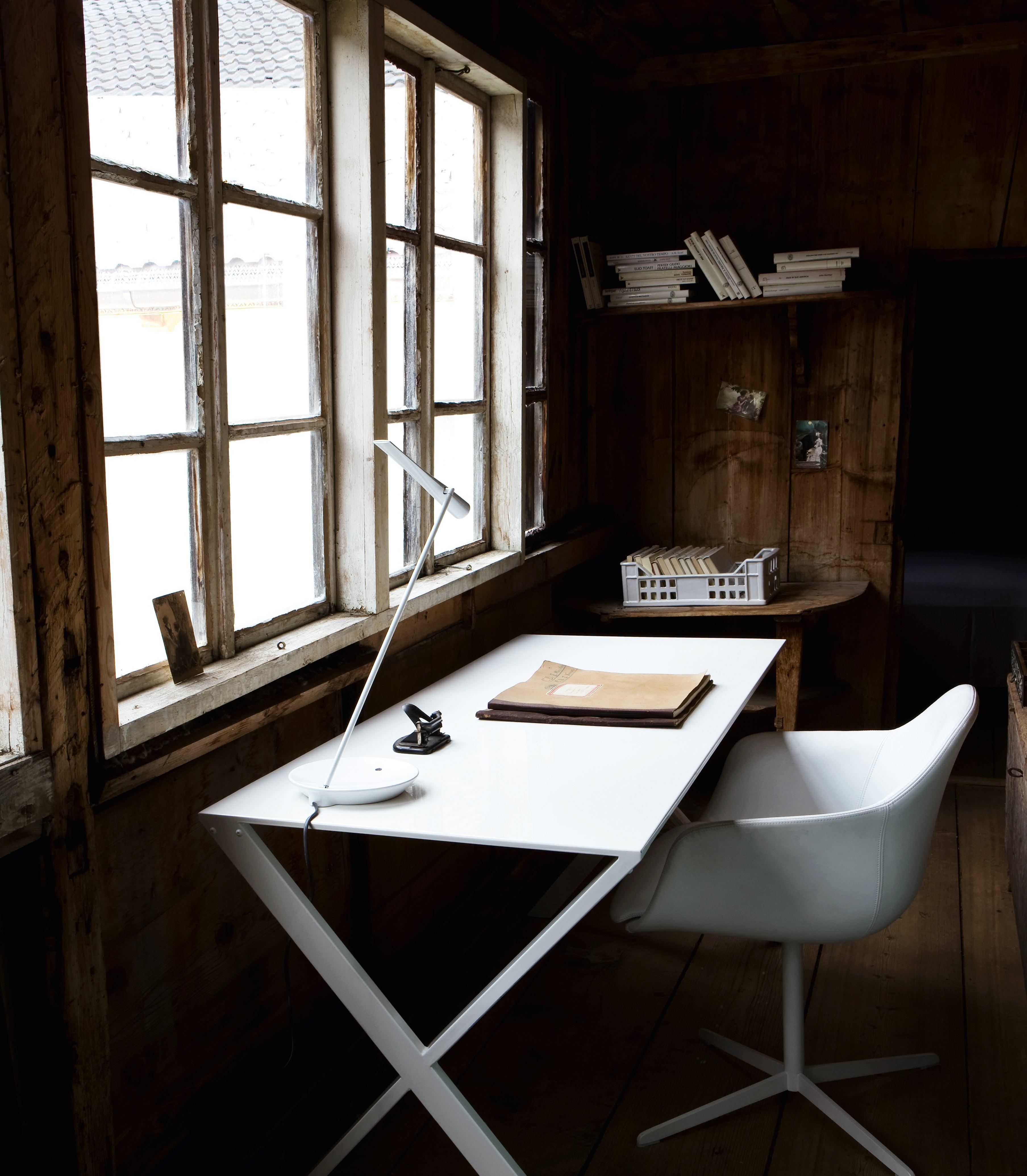 Modern Nendo Bambi Table in White Lacquered Aluminum Structure for Cappellini For Sale