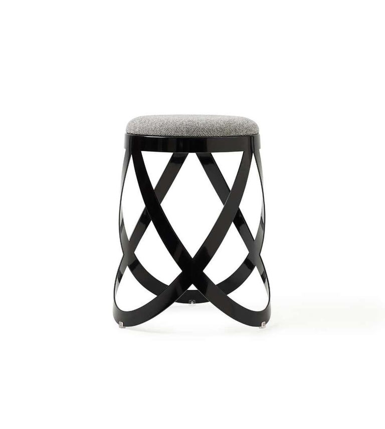Nendo Low Ribbon Stool in Anthracite Metal with Matte Lacquer Finish,  Cappellini For Sale at 1stDibs | ribbon like stool, ribbon-like stool  pictures, what is ribbon like stool
