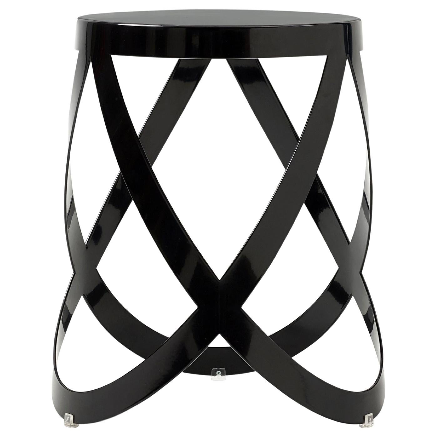 Customizable Nendo Low Ribbon Stools in Sheet Metal with Matte Lacquer Finish for Cappellini For