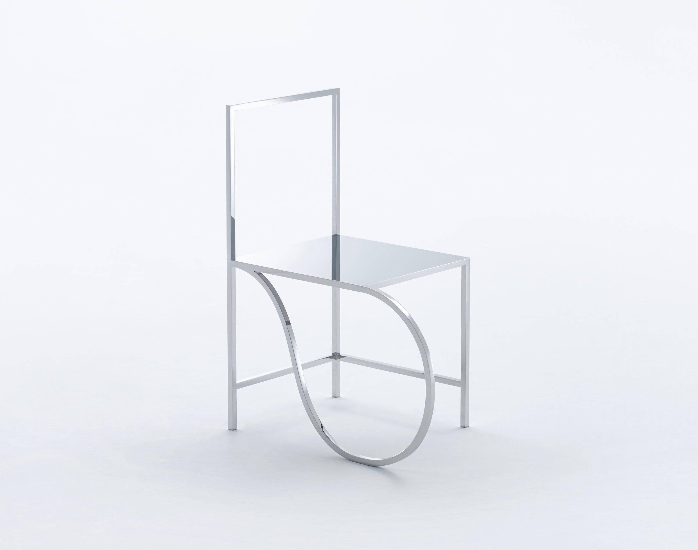 Manga chair (01), 2015
Stainless Steel
32 x 16.25 x 25.25 inches
81.5 x 41.3 x 64.1 cm

Founded in Tokyo in 2002, with a second office established in Milan in 2005, nendo has received many distinctions, including the Iconic Design Award ‘Interior