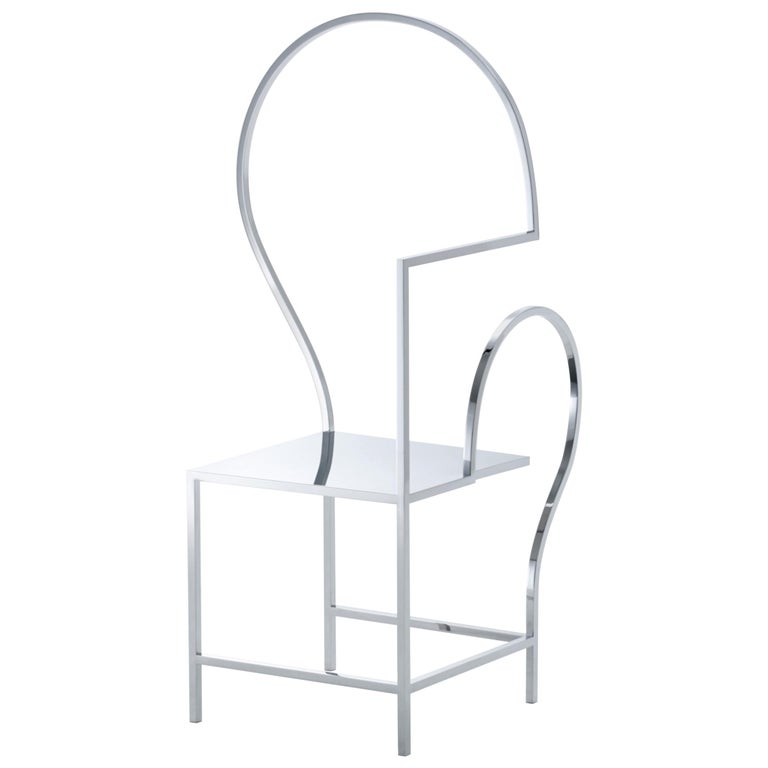 Nendo, "Manga Chair '03'", Seating, Stainless Steel, Mirror, 2015