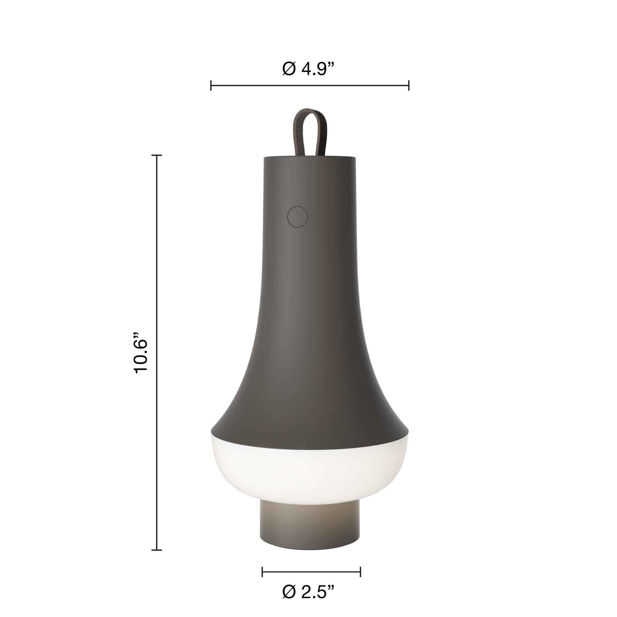 Nendo 'Tomoshi' Dunkelbraunes tragbares Windlicht von Oki Sato für Louis Poulsen im Angebot 5