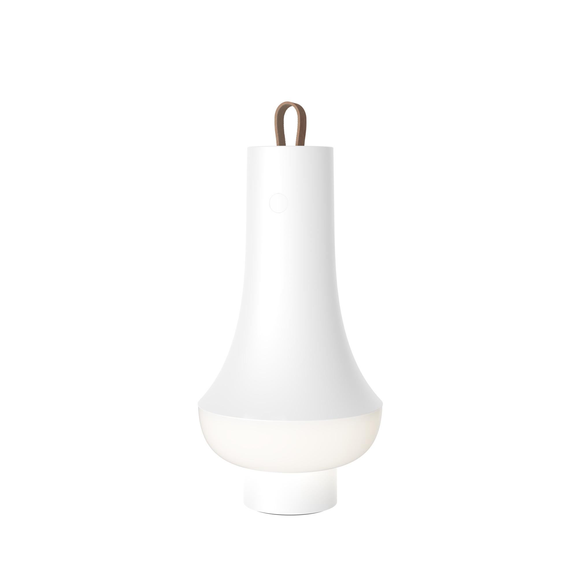 Nendo 'Tomoshi' Weißes tragbares Windlicht von Oki Sato für Louis Poulsen (Organische Moderne) im Angebot