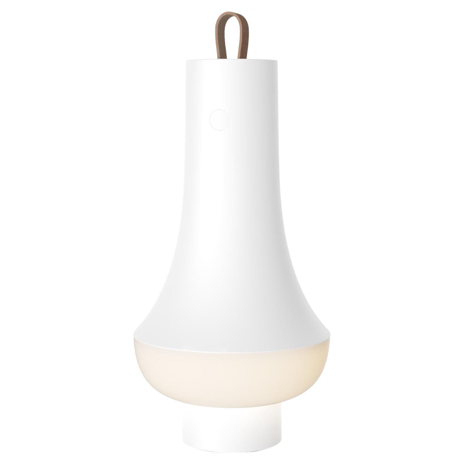 Nendo 'Tomoshi' White Portable Lantern by Oki Sato for Louis Poulsen