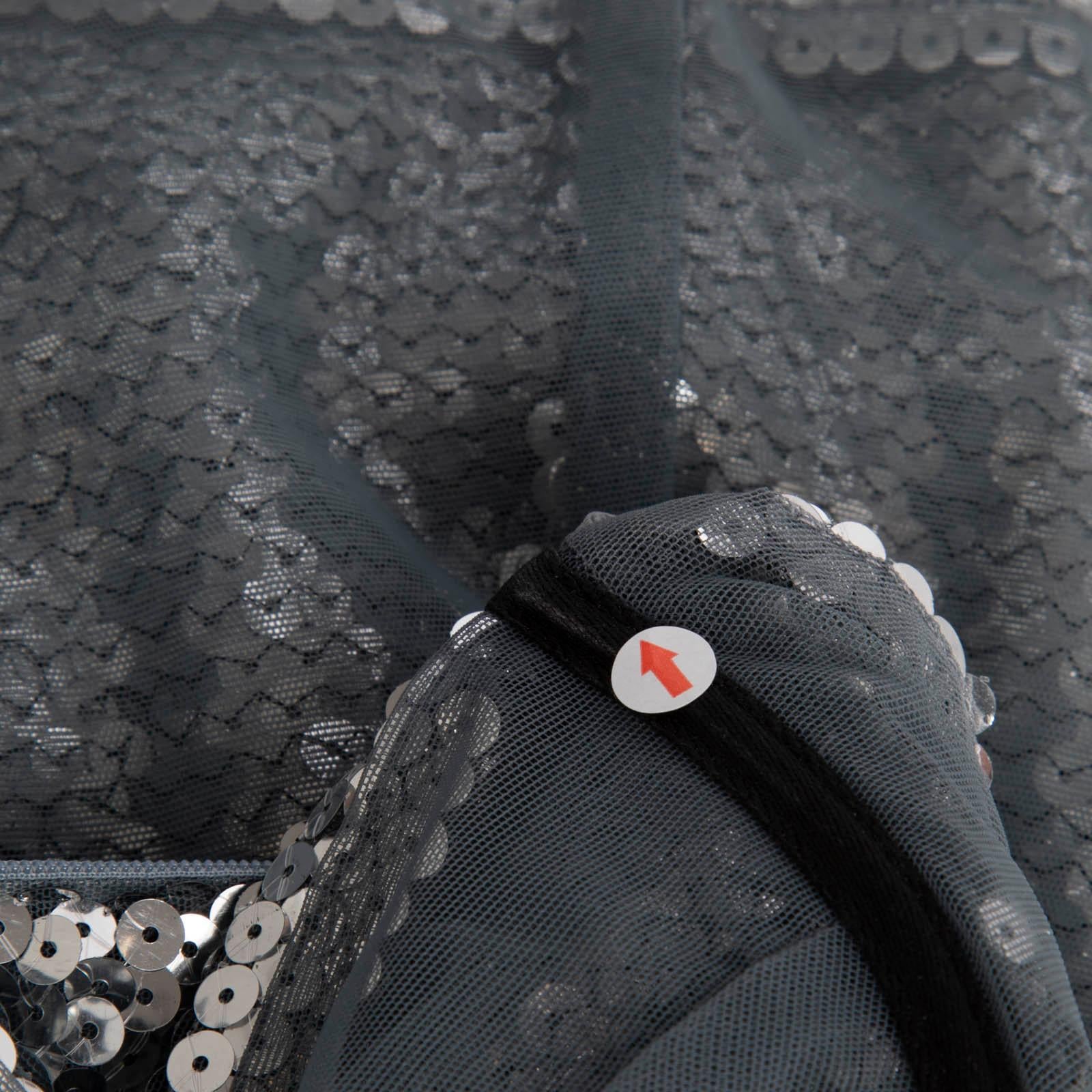 Donna Nensi Dojaka - Top con paillettes impreziosito da ritagli in argento - taglia S in vendita