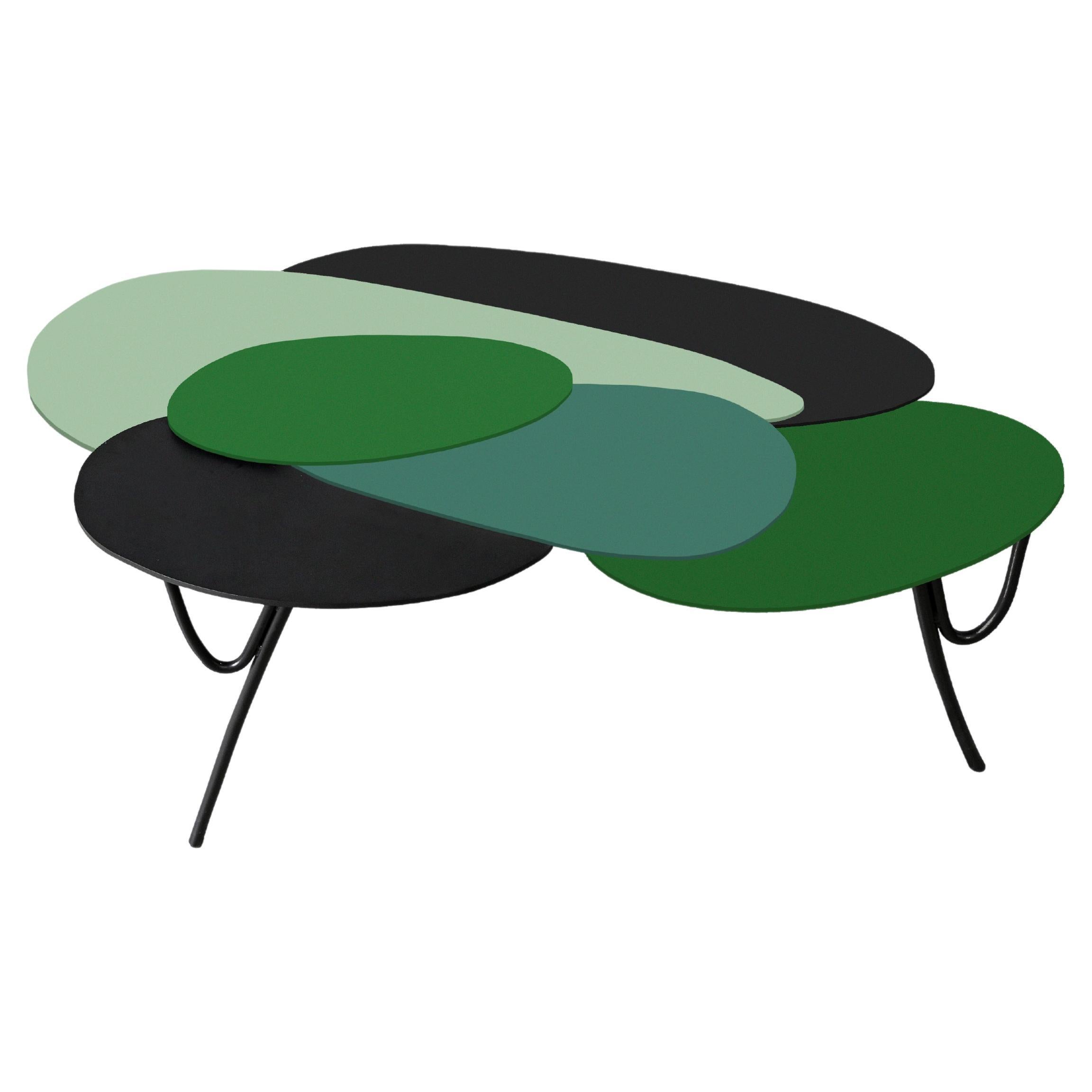 Nénuphar Table centrale en acier en vente