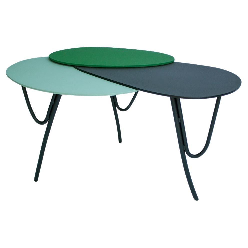 Nénuphar Side table in Steel For Sale