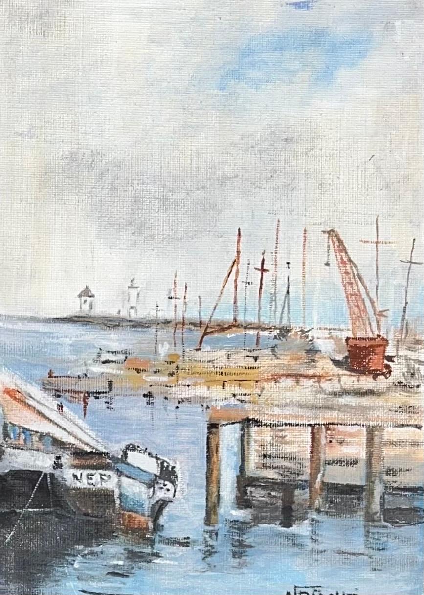 Il Nettuno di Neny Rüchti - Olio su cartone 28x22cm in vendita 3