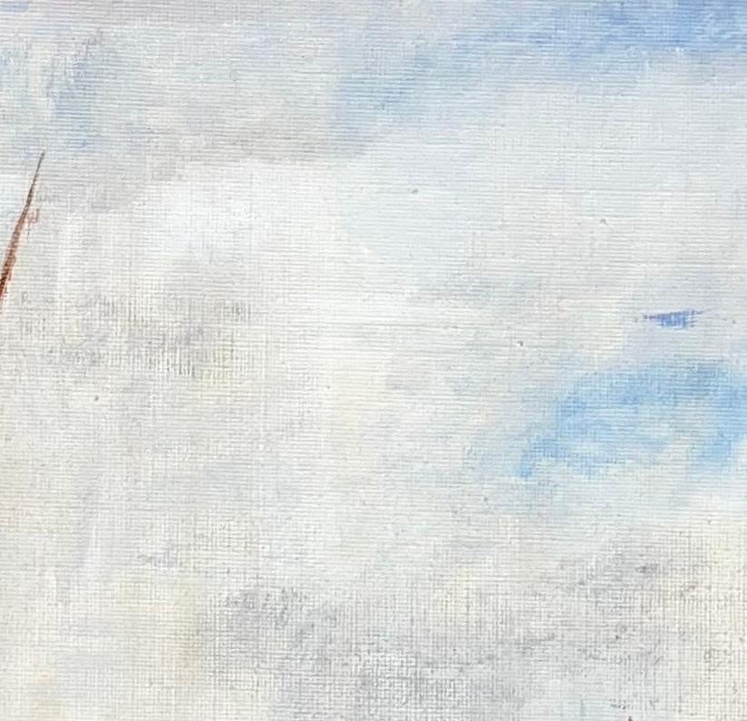 Il Nettuno di Neny Rüchti - Olio su cartone 28x22cm in vendita 5