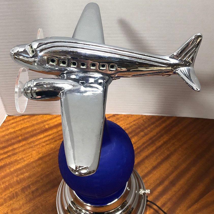 Neo Art Deco 1939 New York World's Fair DC-3 Airplane Lamp Derico, Rick Ramírez For Sale 5