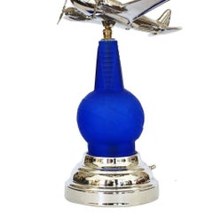 Neo Art Deco 1939 New York World's Fair DC-3 Airplane Lamp Derico, Rick Ramírez