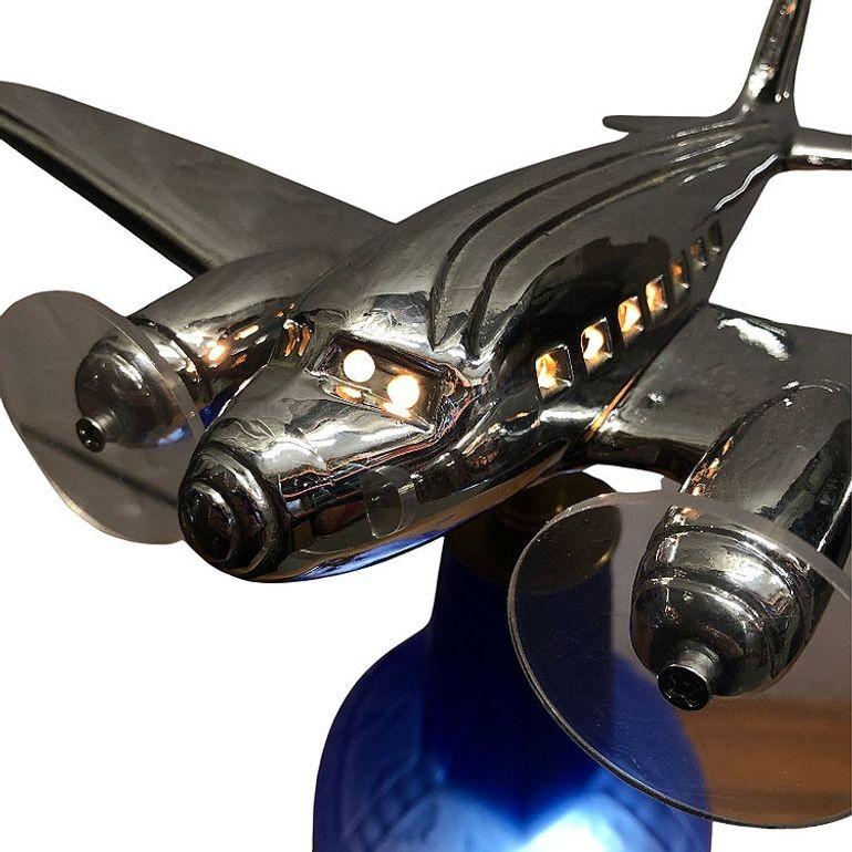 American Neo Art Deco 1939 New York World's Fair DC-3 Airplane Lamp Derico, Rick Ramírez For Sale