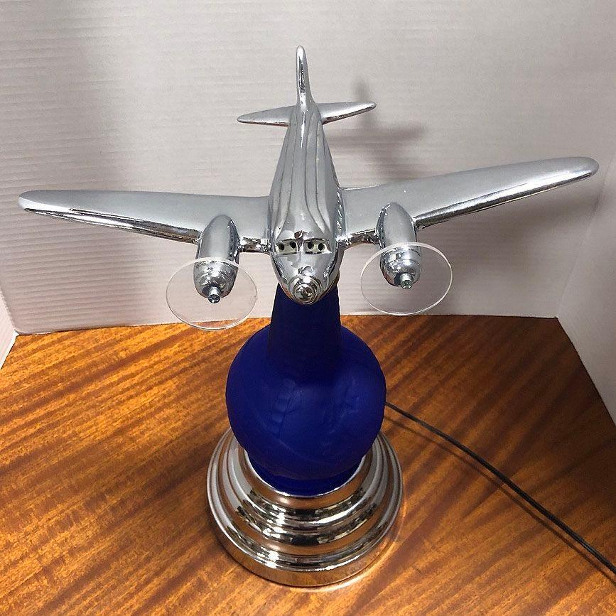 Neo Art Deco 1939 New York World's Fair DC-3 Airplane Lamp Derico, Rick Ramírez For Sale 3
