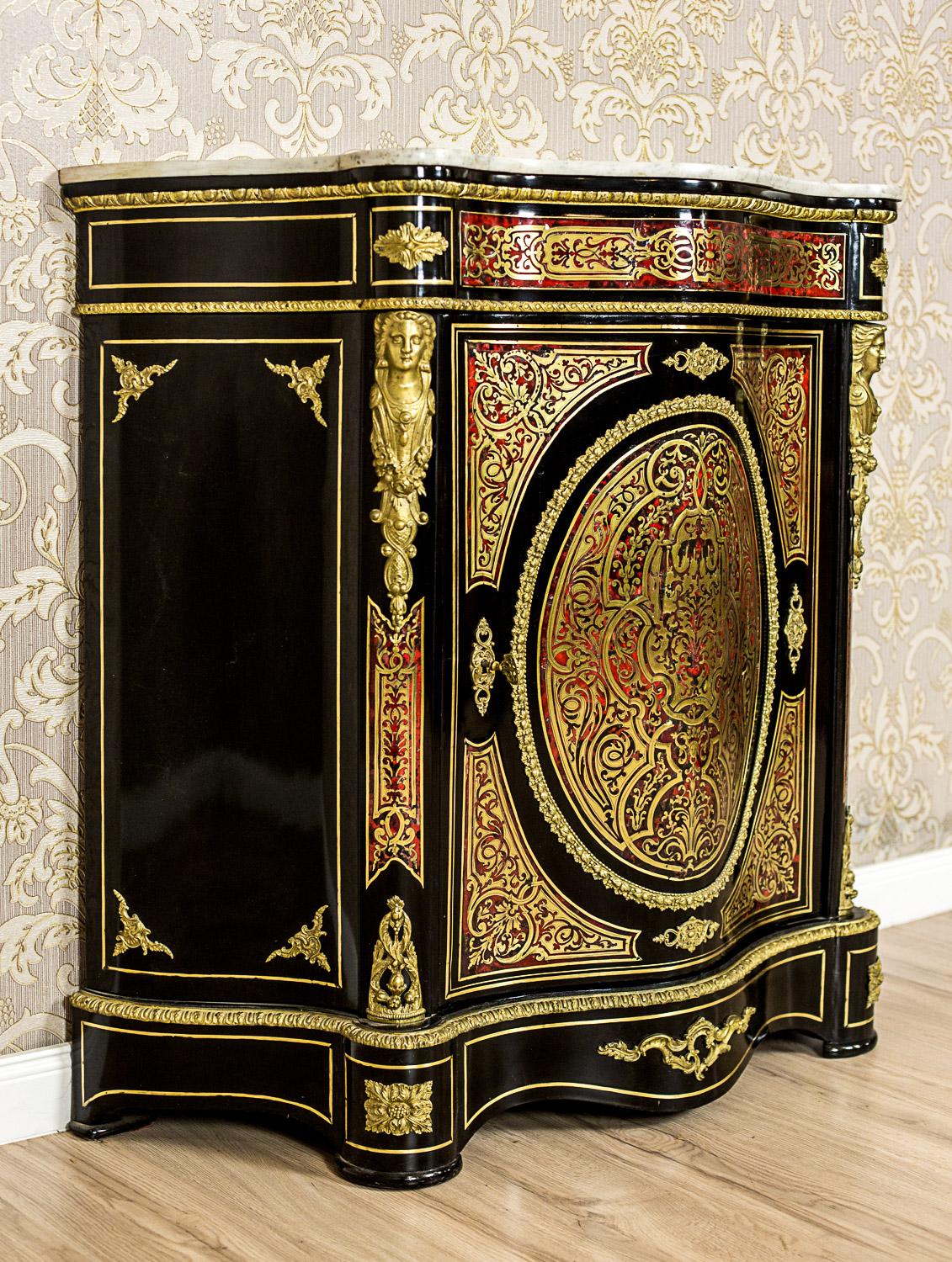 Baroque Revival Neo-Baroque Commode in the Boulle Type from 19th Century