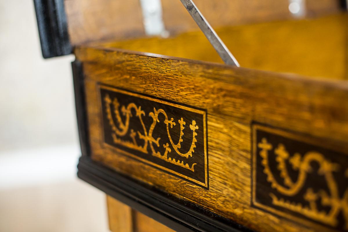 Neo-Baroque Oak Sewing Table, circa Late 19th Century 1