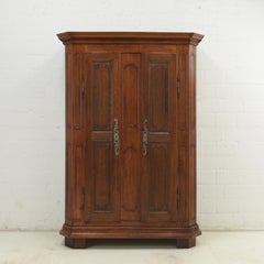 Neo-Baroque Vertiko Small Cabinet in Solid Oak, 1920