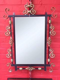 Neo Baroque Wall Console and Mirror, circa 1950-1960