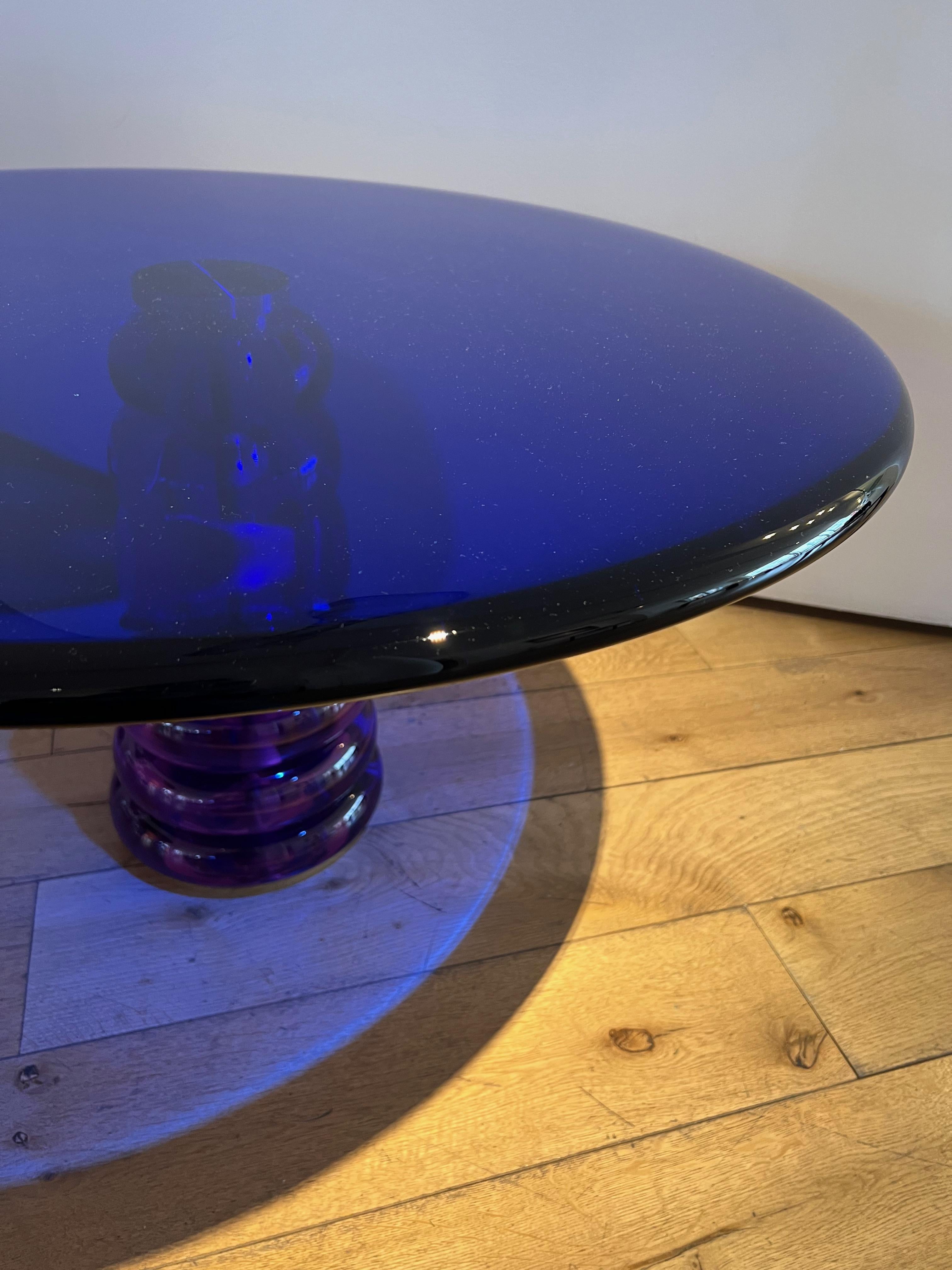 'Neo Blue' Occasional Table In Excellent Condition For Sale In London, GB