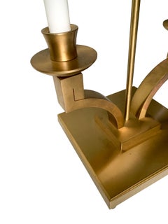 Neo classic Baker Table Lamp with Brass Accents