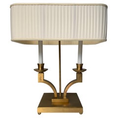 Neo classic Baker Table Lamp with Brass Accents