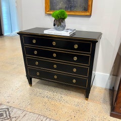 Neo Classic Black Chest of Drawers