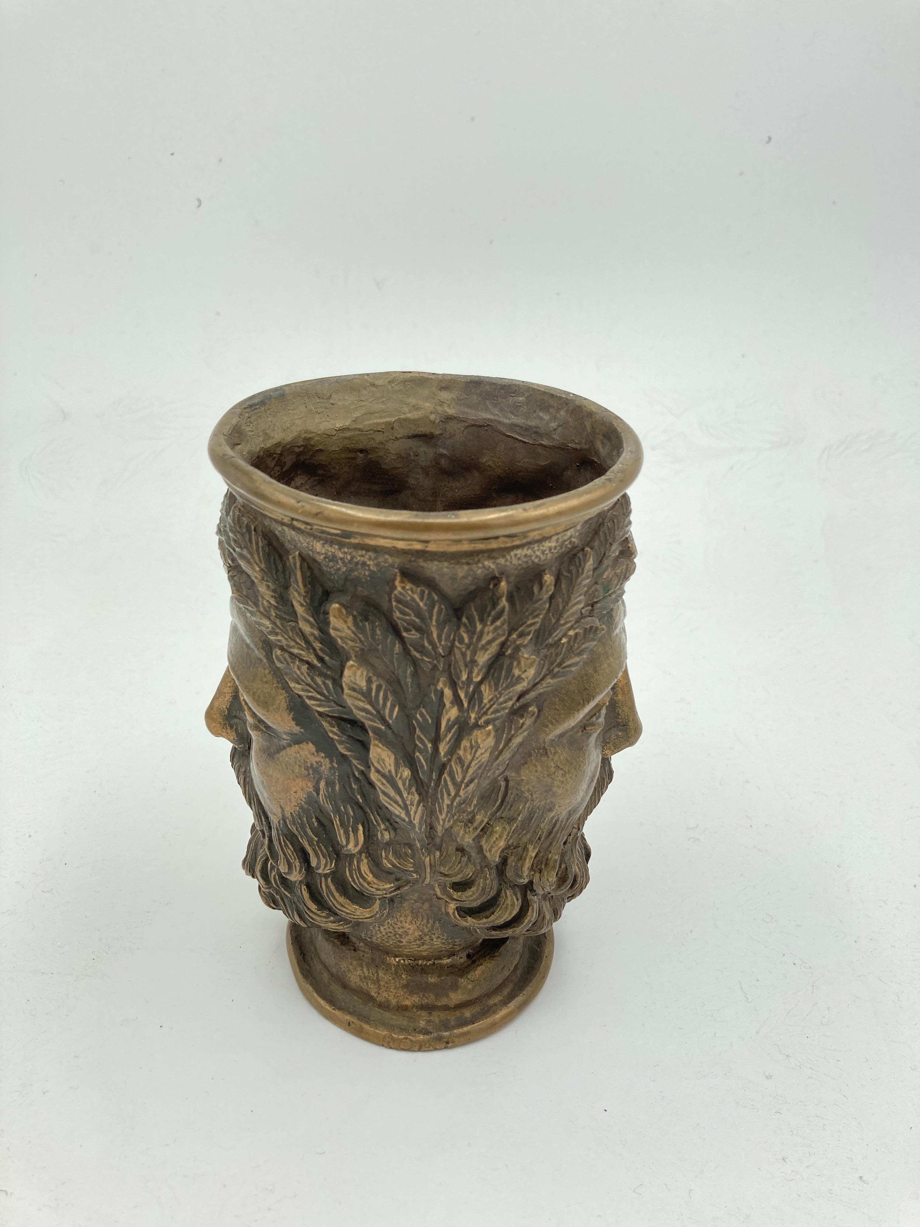 Italian Neo-classic bronze vase  For Sale