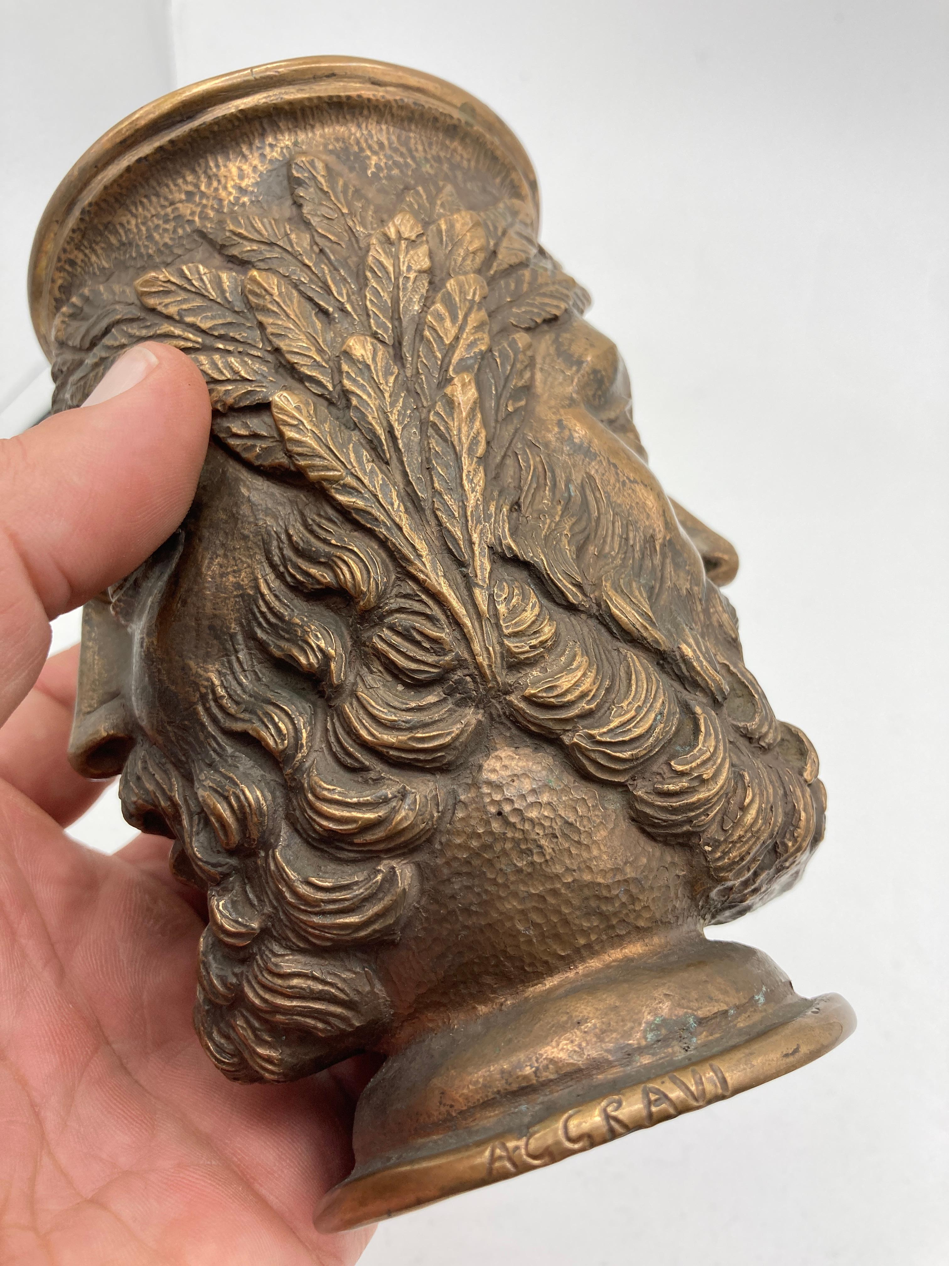 Mid-20th Century Neo-classic bronze vase  For Sale