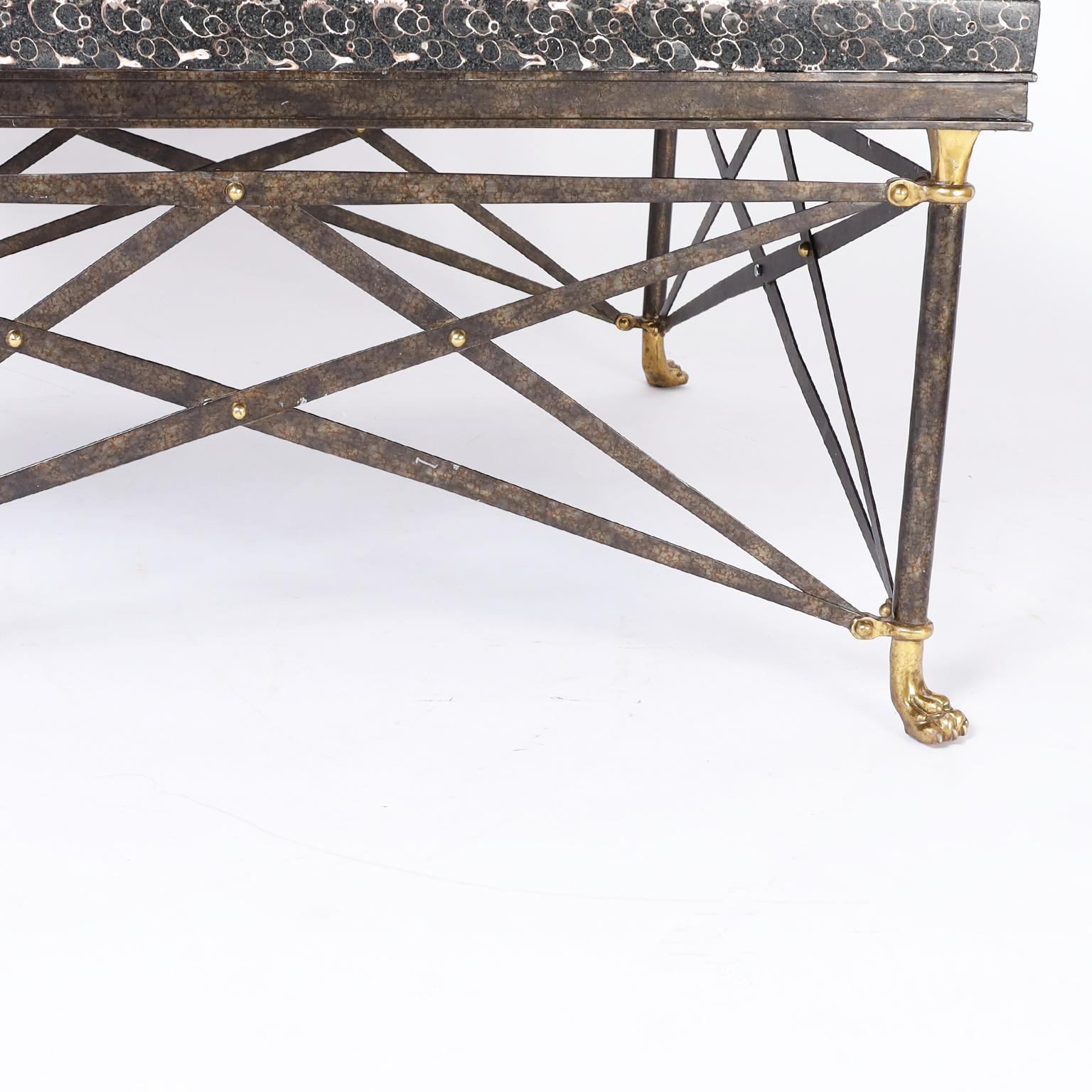 20th Century Neo Classic Coffee Table by Maitland-Smith For Sale