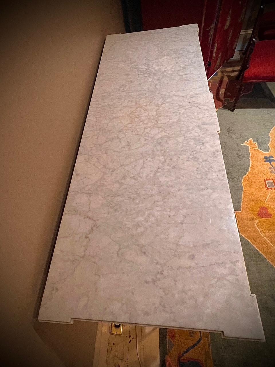 Italian Neo-Classic Giltwood & Marble Top Console Table, Italy, Circa:1795 For Sale