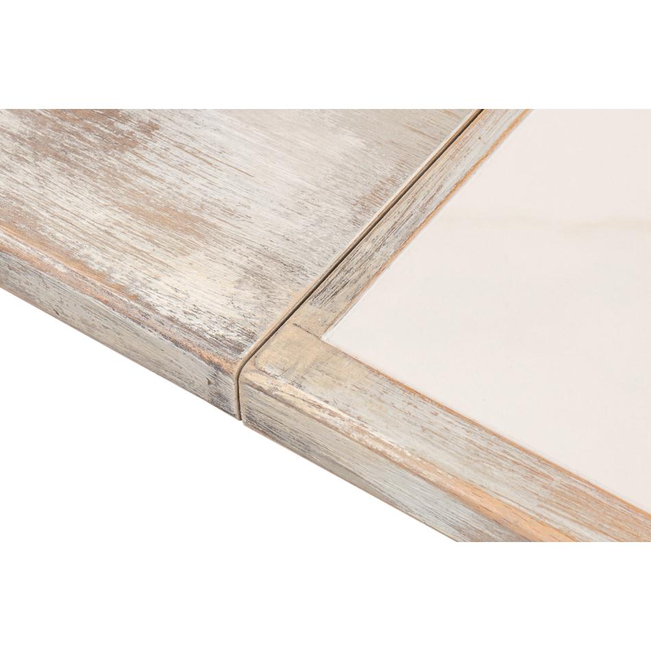 Table à rallonge peinte en gris Neo Classic en vente 3