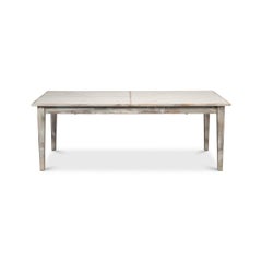 Neo Classic Gray Painted Extension Table