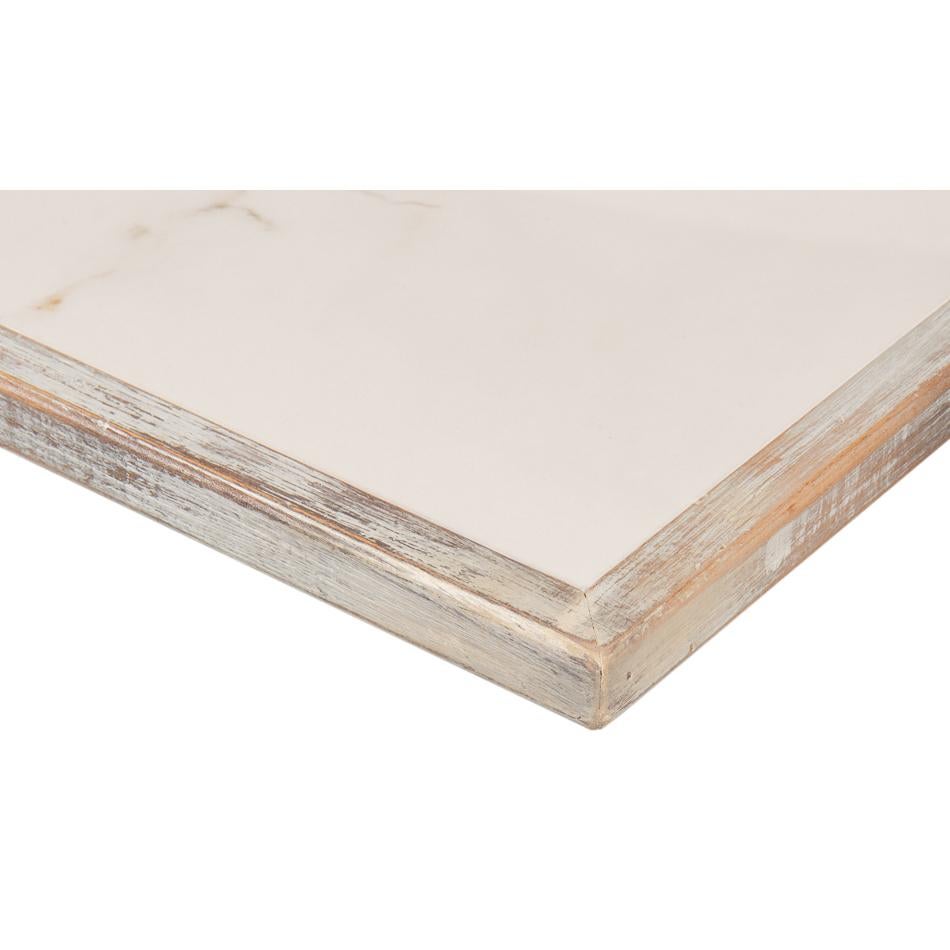 Table à rallonge peinte en gris Neo Classic en vente 2