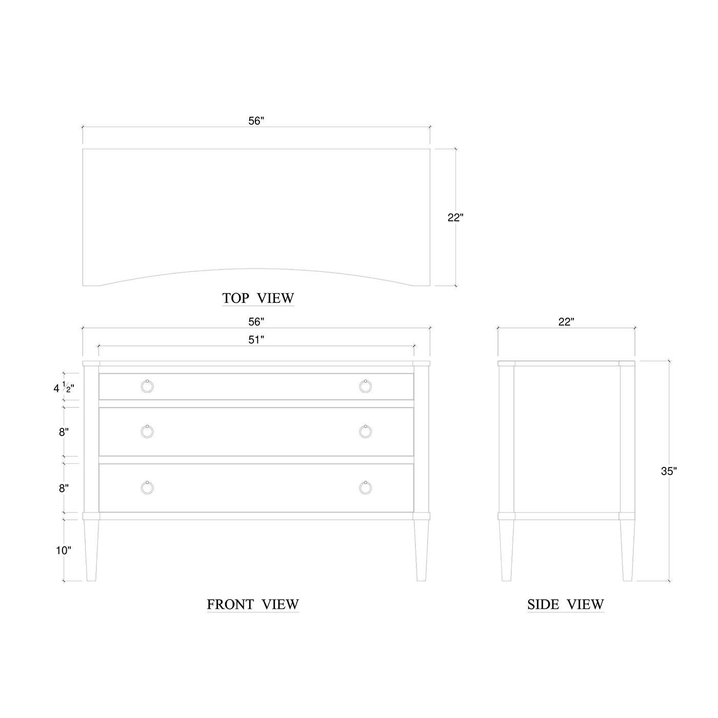 Neo Classic Incurved Commode For Sale 2