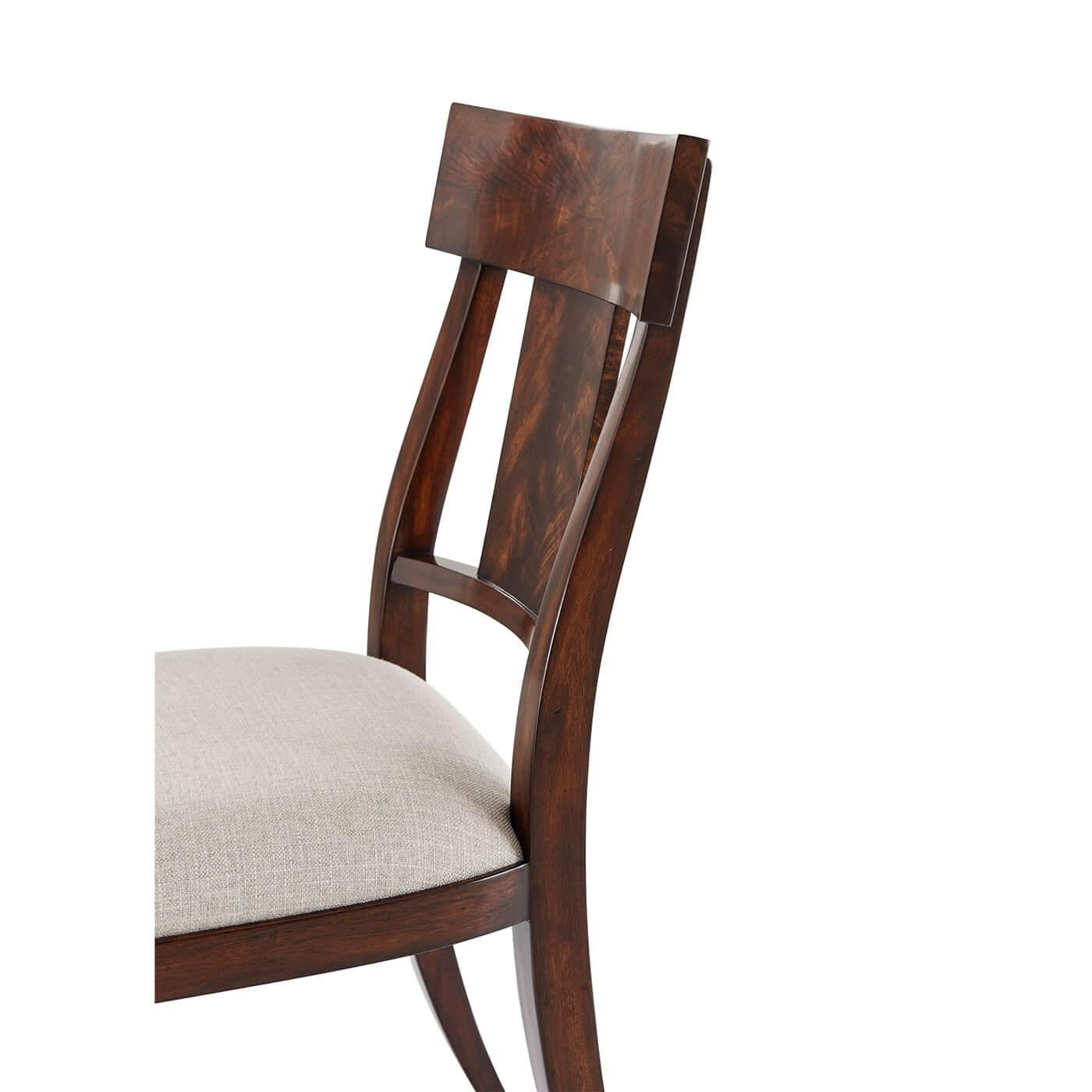 Neo Classic Mahogany Dining Chair In New Condition For Sale In Westwood, NJ