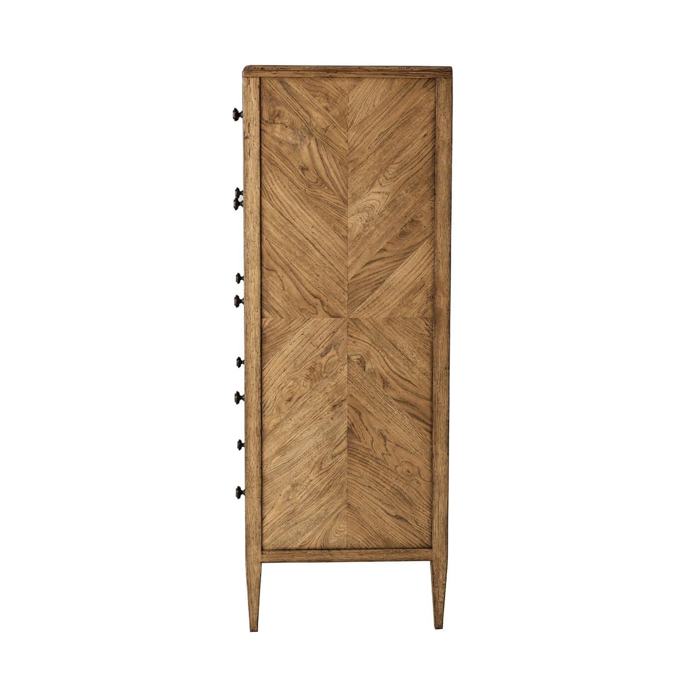 light oak tall dresser