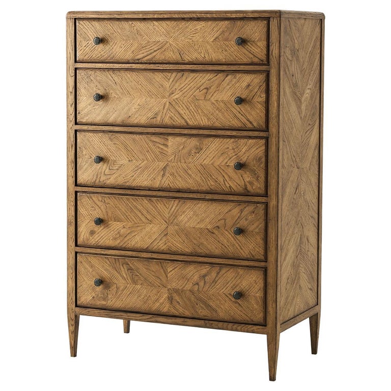 Neo Classic Oak Tall Dresser, Light For Sale at 1stDibs | tall oak dresser,  light wood tall dresser, light oak tall dresser