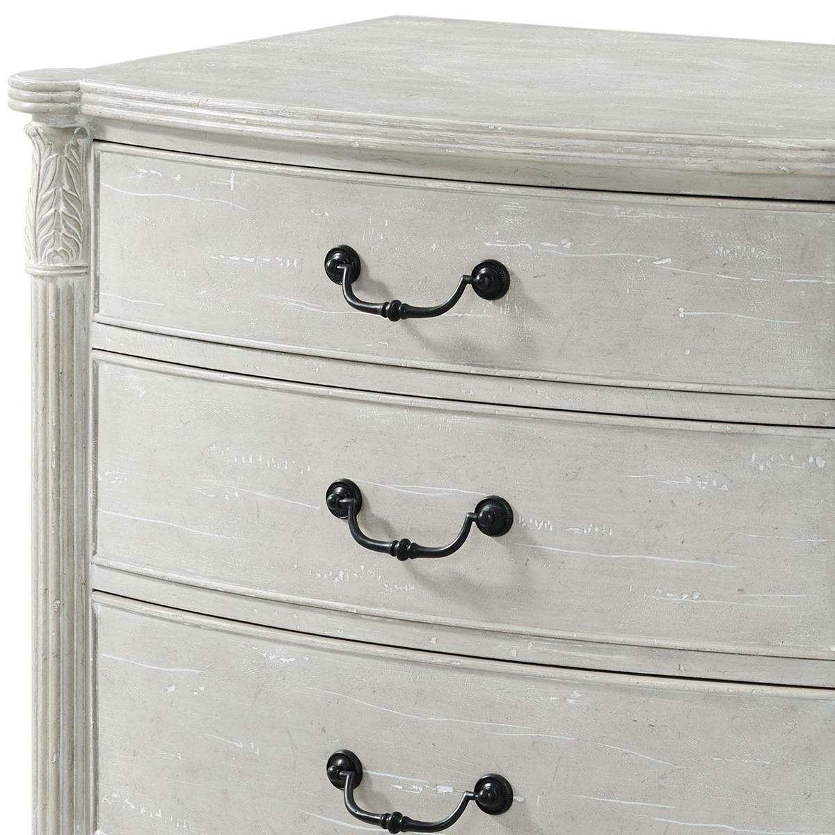 Wood Neo Classic Painted Nightstand For Sale