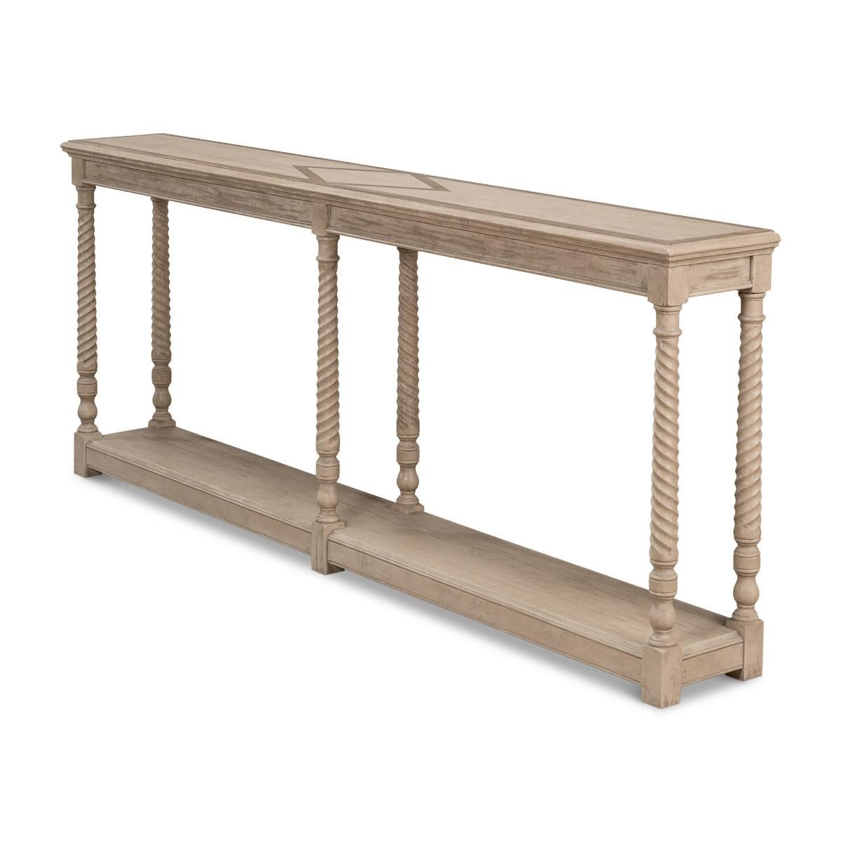 Neoclassical Neo Classic Pine Console Table For Sale