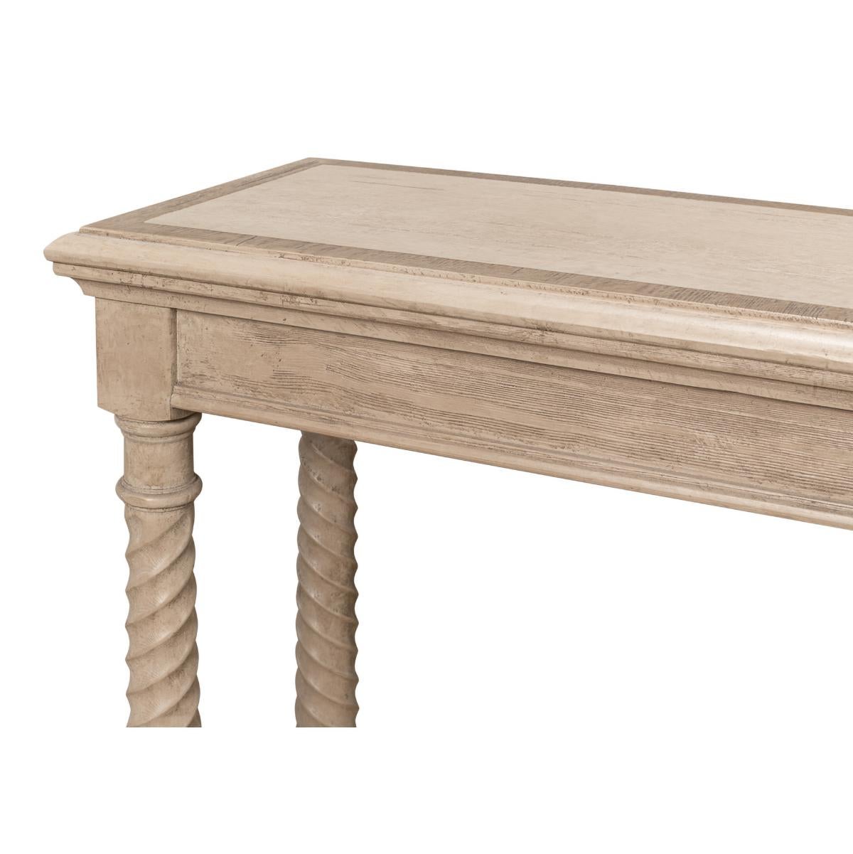 Table console en pin néo-classique en vente 1