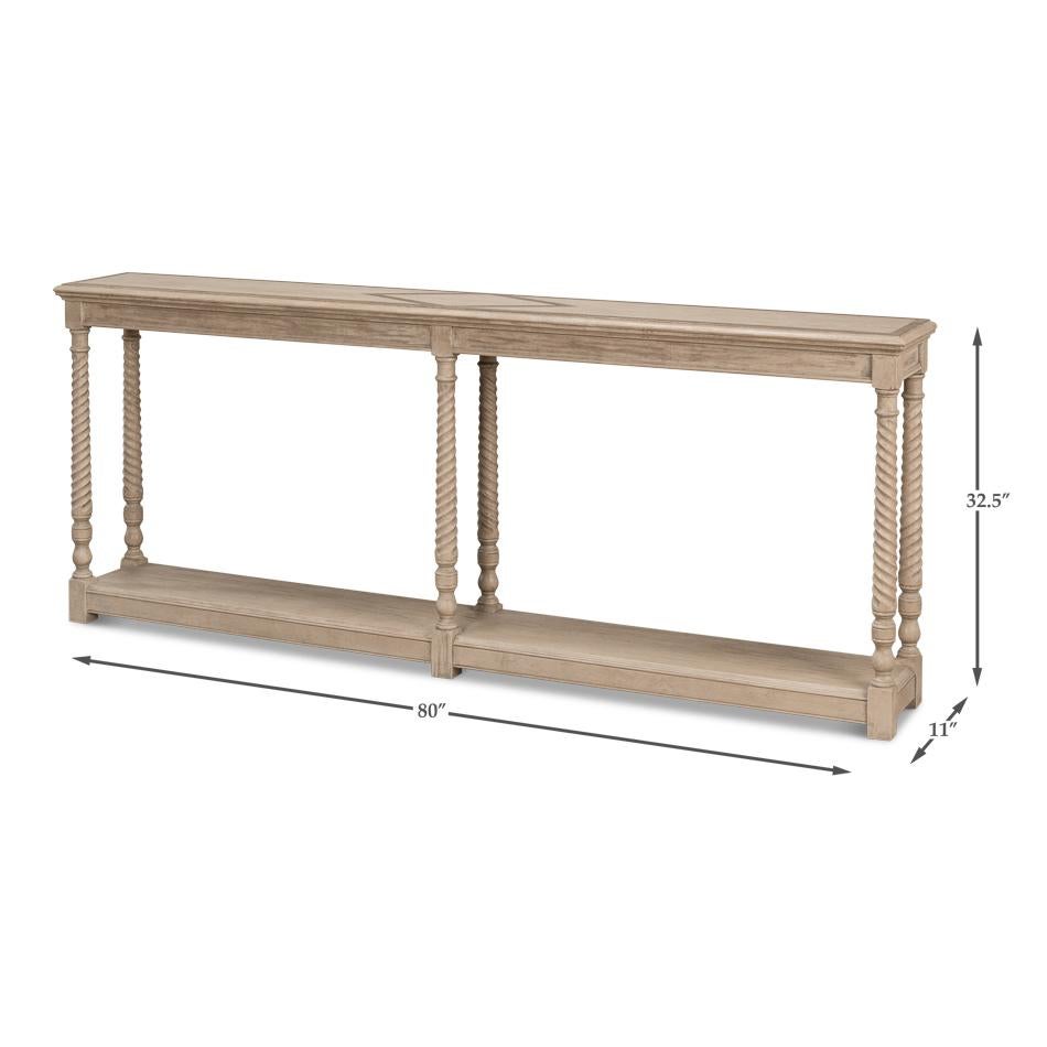 Neo Classic Pine Console Table For Sale 2